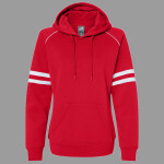 Women's Varsity Fleece Piped Hooded Sweatshirt