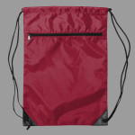 Zippered Drawstring Backpack