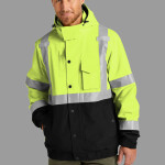 Ansi 107 Class 3 Waterproof Insulated Ripstop Bomber Jacket