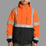 Ansi 107 Class 3 Economy Waterproof Insulated Bomber Jacket