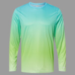 Unisex Barbados Performance Pin Dot Long Sleeve T-Shirt