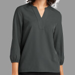 Women's Stretch Crepe 3/4 Sleeve Blouse