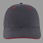 Brushed Twill Cap With Sandwich Bill