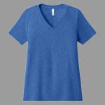 Women's Relaxed Heather CVC V Neck Tee