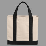 Cotton Canvas Two Tone Tote