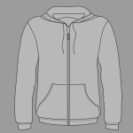 Unisex Sponge Fleece DTM Full-Zip Hoodie Sweatshirt
