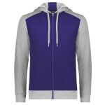 Youth Eco Revive™ Three-Season Triblend Fleece Full-Zip Hooded Sweatshirt