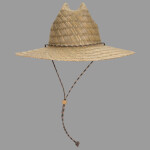 OTTO CAP Straw Lifeguard Hat w/Adjustable Cord