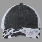 Women's Printed Bill with Mesh Back Cap