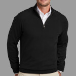 Cotton Stretch 1/4 Zip Sweater