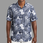 Coconut Point Playa Flora Short Sleeve Shirt