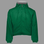 Youth Hooded Taffeta Jacket/Fleece Lined
