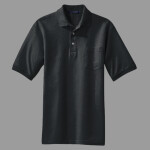 Heavyweight Cotton Pique Polo with Pocket