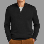Washable Merino Birdseye 1/4 Zip Sweater