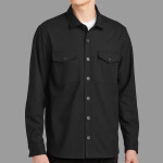 Long Sleeve Twill Overshirt