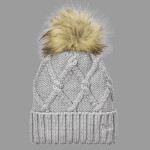 Faux Fur Pom Beanie
