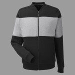 Unisex Anchor Fleece Colorblocked Bomber Jacket