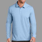 Oceanside Heather Long Sleeve Polo