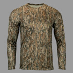 Men's Oxford Performance Camo Print Long Sleeve T-Shirt