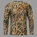 Men's Oxford Performance Camo Print Long Sleeve T-Shirt