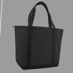 XL Zippered Cotton Canvas Resort Tote