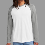 Unisex Tri Blend Long Sleeve Colorblock Raglan
