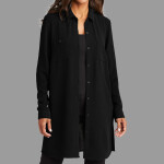 Women's Textured Crepe Long Tunic
