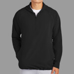 Repeat 1/2 Zip Long Sleeve Hooded Jacket