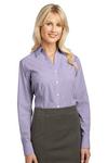 Ladies Plaid Pattern Easy Care Shirt. L639