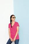 District Made™ - Ladies Perfect Weight V-Neck Tee. DM1170L 