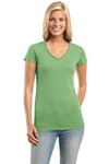 District® Juniors Slub V-Neck Tee. DT240 