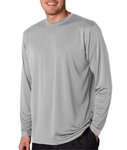Grey Performance Interlock Long-Sleeve 