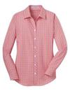 Ladies Long Sleeve Gingham Easy Care Shirt